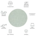 thumbnail image 6 of SAFAVIEH Courtyard Evander Geometric Indoor/Outdoor Area Rug, Ivory/Green, 6'7" x 6'7" Round, 6 of 10