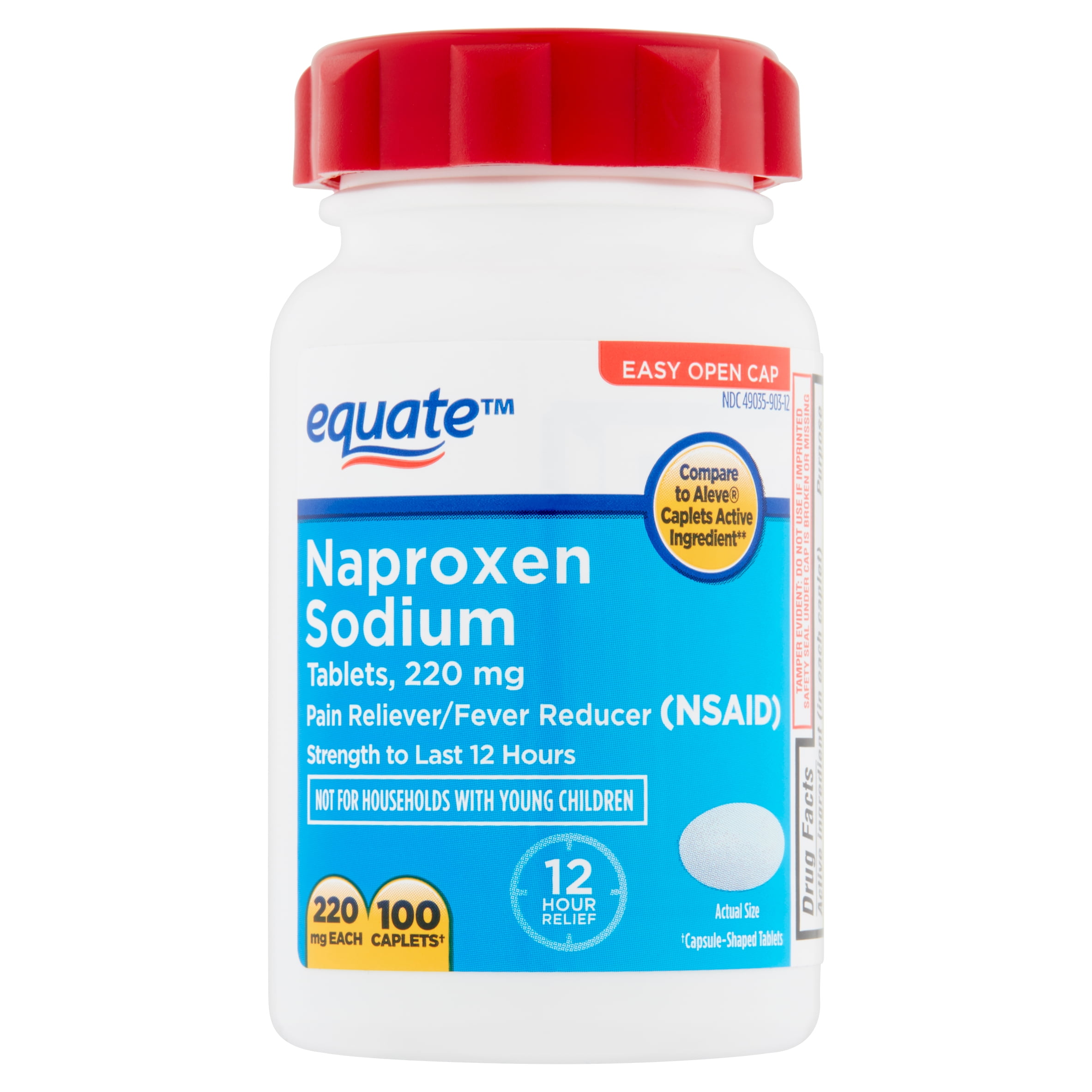 Equate Naproxen Sodium Tablets 2 Mg 100 Count Walmart Com Walmart Com