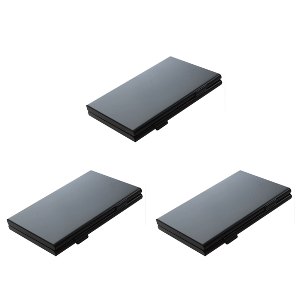 3X Case Transmission Case Memory Card Storage Alu Protection. for SD TF Flash for Black 6SD,3x memory card Box,black