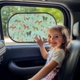thumbnail image 3 of Yuyamidu Horse Car Window Shades for Kids 2 Pack Flower Side Window Sun Shade for SUV Sedan Truck Green Sunshade for Car Back Window Shield and Sun Protection Sun Visor, 3 of 7