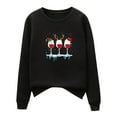 thumbnail image 4 of Fesfesfes Ugly Christmas Sweater Women's Xmas Casual Long Sleeve Sweatshirt Printed Ladies Sweatshirts Tops, 4 of 5