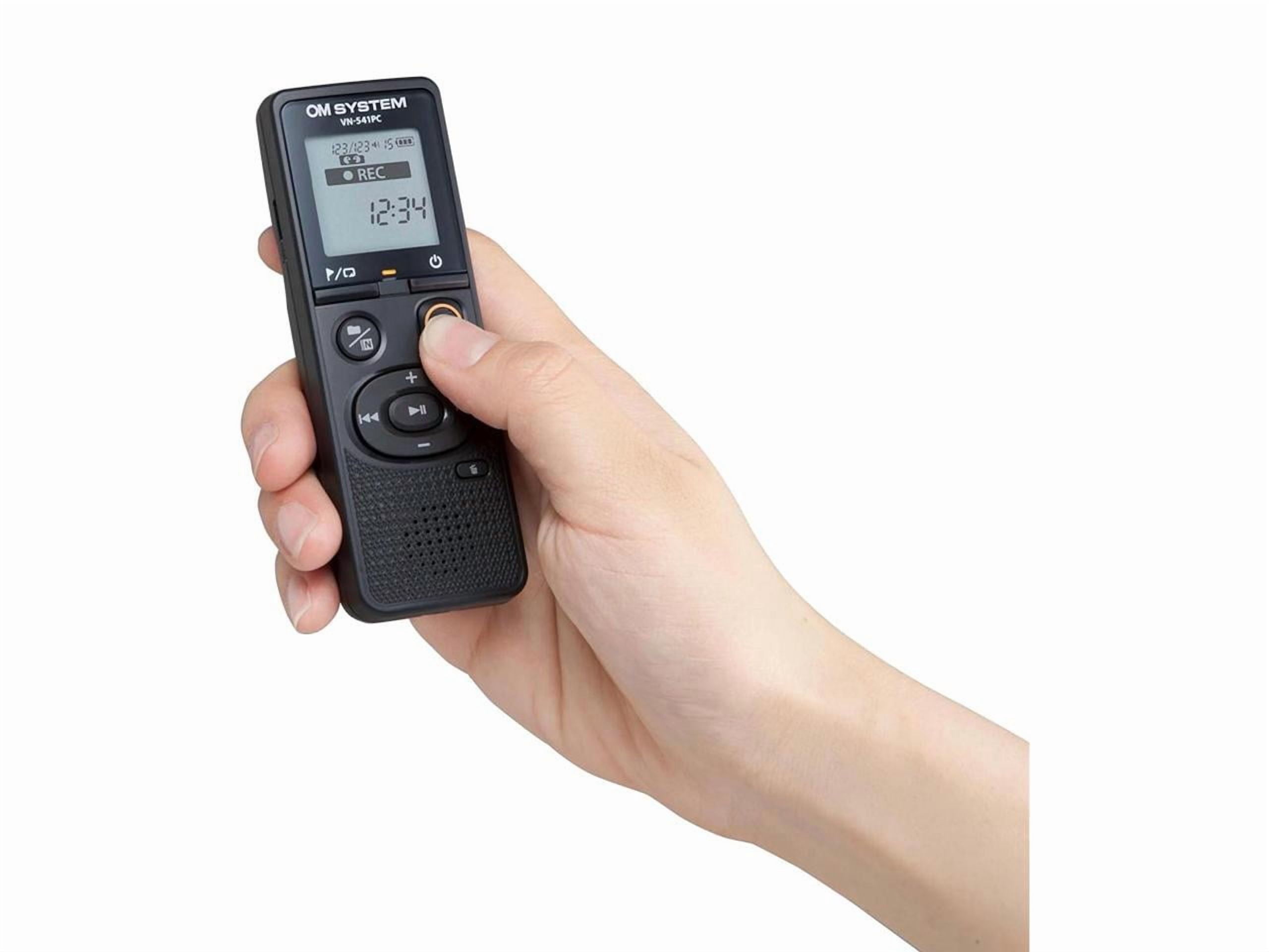 OM SYSTEM VN-541PC 4GB Digital Voice Recorder, Black #V420040BU000