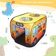 thumbnail image 6 of Pop Up Play Tent for Kids - Foldable Indoor & Outdoor Playhouse Vehicle Toys for Toddlers, Boys and Girls (School Bus), 6 of 10