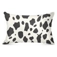 Cow Spots Plush Pillowcase Pillow Slip Bolster Case Zipper Closure
