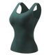 thumbnail image 2 of Ropa interior térmica Tops de moda para mujer de invierno sin mangas de cuello redondo cómodas camisetas sin mangas lisas regulares blusa de poliéster para mujer, 2 of 8