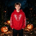 thumbnail image 2 of Hiijoy Boys Halloween Hoodie Graphic Full Zip Hooded Sweatshirt Kids Long Sleeve Pullover, 2 of 4