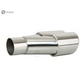 thumbnail image 2 of Fedar 2.5 Inlet 3 Outlet 9.3 inch Long Dual Wall Rolled Flat End Exhaust Tip Tail Pipe, 2 of 4