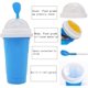thumbnail image 5 of Maker Ice Cup Travel Portable Double Layer Silica Cup Pinch Cup Hot Summer Cooler Smoothie Silicon Cup Pinch into Ice Adulto para niños Slushy Ice Cup, Green Sincero Hogar, 5 of 7