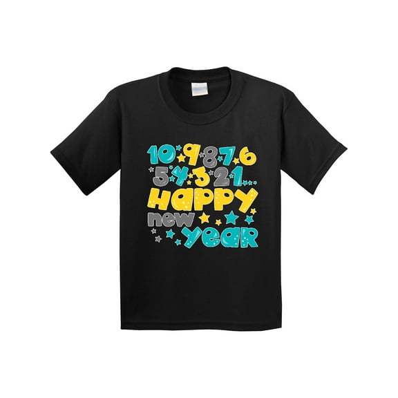 Inktastic Happy New Year Countdown Youth T-Shirt