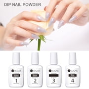 Acrylic Dipping System Set - Nail Kit with Nude Glitter Powder, Base Top Brush Tool Kit, 12PCS Glitter & Nail Tool Set, DIY Nail Art Starter Kit, Long Lasting Manicure Kit for Wome