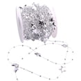 thumbnail image 1 of Hilo de pescar de 10m, cadena de cuentas en forma de estrella, decoración para fiesta de Navidad y boda (plata), 1 of 3
