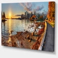 thumbnail image 2 of Vancouver Downtown Panorama - Landscape Canvas Art Print, 2 of 4