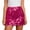 Hot Pink, variant on Women Party Sequin Pencil Mid Skirt, Elastic Waist Y2K Hip Wrap Mini Skirt, Clubwear, Night Out, Glitter, Bodycon, Stretchy