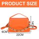 thumbnail image 2 of Bolso de hombro para mujer, estilo retro, clásico, de piel sintética, con hebilla magnética, color naranja y rojo, 2 of 5