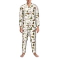 thumbnail image 3 of Sikiie Road Trip Mens Pajama Set, Soft Warm Long Sleeve Sleepwear, Cozy Button-Down Pjs for Men-XX-Large, 3 of 7
