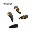 thumbnail image 3 of POINTERTECK 4Pcs Celluloid Picks Portable Musical Instrument Accessories Bass Playing Prop All-matched Finger Pick for Players Professionals, 3 of 7