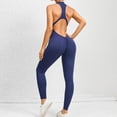 thumbnail image 4 of MKLEKYY Leggings para mujer, monos de yoga para mujer, monos deportivos para entrenamiento, ropa deportiva para mujer, monos y monos deportivos para mujer, mono deportivo cruzado sin espalda 4981, 4 of 4