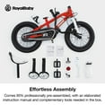 thumbnail image 5 of Royalbaby Boys Girls Kids Bike 12 In BMX Freestyle Red 2 Hand Brakes Bicycles with Training Wheels Child Bicycle, 5 of 11
