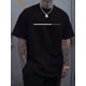 thumbnail image 1 of [WHATEVER' Pattern Print Tee] Short Sleeve T-shirt For Men - 'WHATEVER' Pattern Print Tees - Outdoor Sports For Spring/Summer, Casual Sporty Tee, Comfy Tee, 1 of 4
