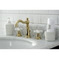thumbnail image 3 of Kingston Brass FSC1972APX American Classic Widespread Bathroom Faucet with Pop-Up Drain, Polished Brass, 3 of 8