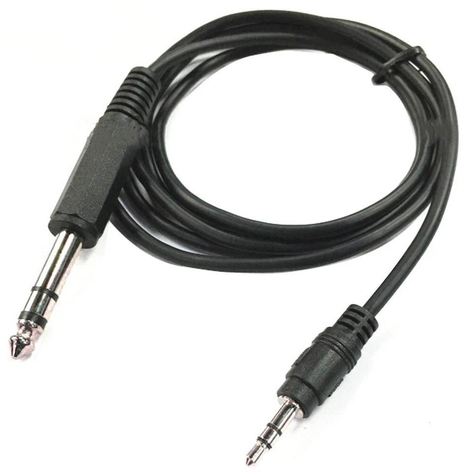 5Ft 6.35Mm 1/4" To 3.5Mm 1/8" Male Trs Stereo Audio Aux Adapter Conversion Cable