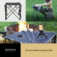 thumbnail image 7 of ARROWHEAD OUTDOOR 26" Heavy-Duty Portable Folding Table, 2 Cup Holders, Carrying Case, Steel Frame, High-Grade 600D Canvas, 7 of 7