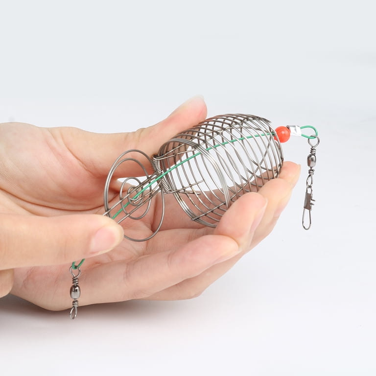 fish cage accessories Basket - Floating Fish Basket - Fish - Fish Holding Pen Due to the light and screen setting difference 10/30pcs Cage Feeder For Carp