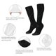 thumbnail image 3 of Fotbe Black Marble Calcetas Divertidas Estampadas para Hombre y Mujer, Calcetas de Algodón hasta la Rodilla para Caminar, Correr, Enfermería y Embarazo, 3 of 6