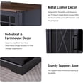 thumbnail image 2 of Square Farmhouse Coffee Table with Lift-Up Top and Hidden Storage for Living Room, Black Rustic Center Table, 2 of 6
