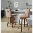 thumbnail image 5 of LumiSource Hank 26" Fixed-Height Counter Stool - Set of 2, 5 of 10
