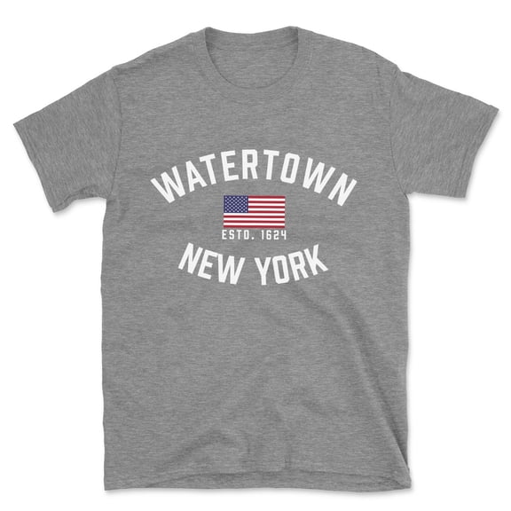 Watertown New York Patriot Men's Cotton T-Shirt