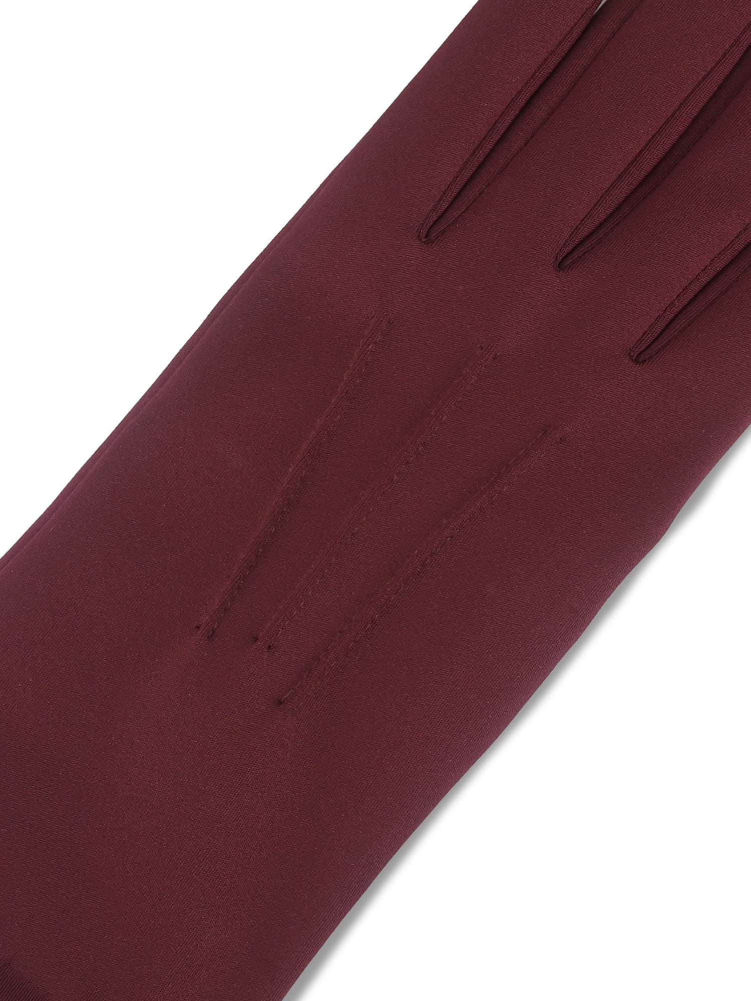 Isotoner Women's Everyday Spandex Gloves with Fleece Lining, Wine, S/M