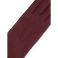 thumbnail image 4 of Isotoner Women's Everyday Spandex Gloves with Fleece Lining, Wine, L/XL, 4 of 7