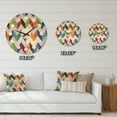 thumbnail image 4 of Designart 'Retro Geometrical Design III' Mid-Century Modern Wood Wall Clock, 4 of 5