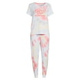 thumbnail image 3 of Secret Treasures Women's and Women's Plus Pajama Short Sleeve Top and Pants, 2 Piece, 3 of 5
