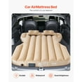 thumbnail image 2 of Tesla Model Y 2020 2024 Inflatable Car Air Mattress with Built in Pump Flocking Thickened Portable Camping Sleeping Pad 2 Pillows Beige, 2 of 6