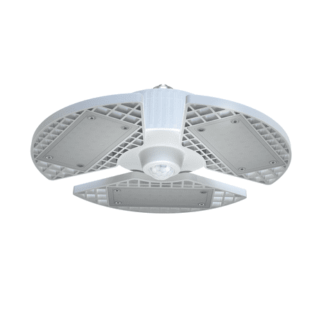 Great Value LED Daylight Garage Light, 80-Watt (8000-Lumen), Motion Sensor Included, E26 Screw-in Base