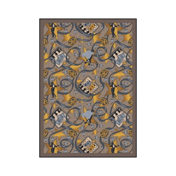 Silver Screen 7'8" x 10'9" Area Rug In Color Taupe
