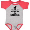 thumbnail image 3 of Inktastic Easily Distracted by Squirrels Boys or Girls Baby Bodysuit, 3 of 5