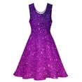 thumbnail image 3 of 2024 Glitter Ombre Print Dress Magical Purple Trendy Dresses Sleeveless Street Style Skate Dress Womens Vestidos Birthday Present, 3 of 7