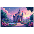 thumbnail image 6 of LUUFILx Fairy Tale Castle Backdrop Decoration Magical Party Supplies Princess Birthday Celebration Banner Photography Props Dreamy Background Decor, 6 of 8