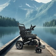 Electric Wheelchair for Adults, Portable All Terrain Lightweight Wheelchairs