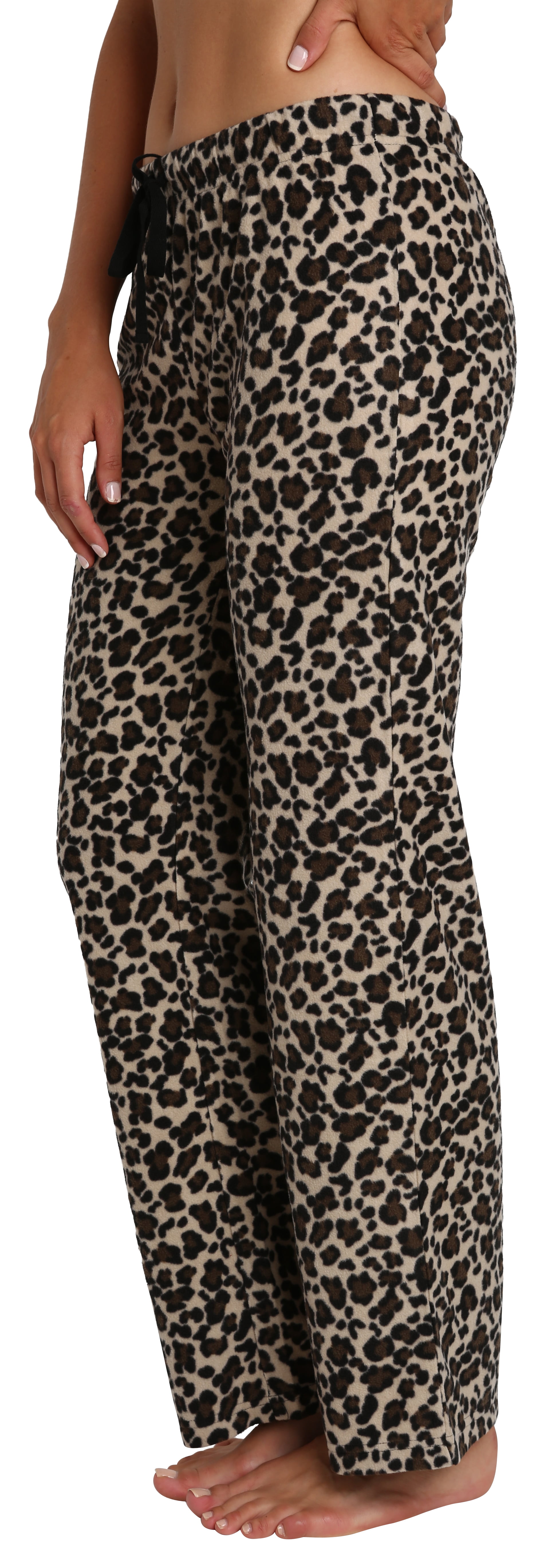 Blis Adult Womens Fuzzy Fleece Pajama Pants with Drawcord