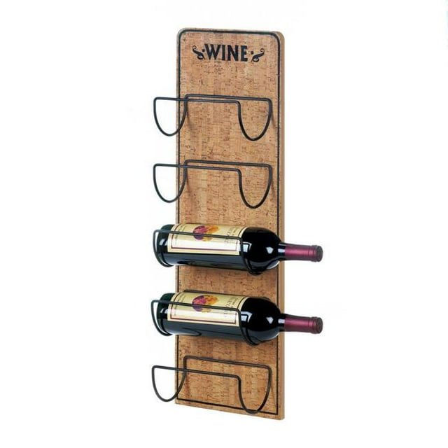 Accent Plus 10018369 Rustic Wine Sign Bottle Holder