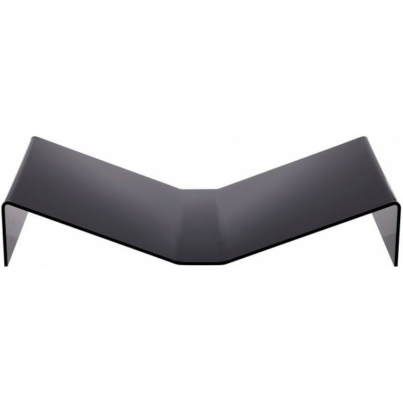 Plymor Black Acrylic Open Book Display Stand, Flat, 19.625" W x 12" D x 3.5" H