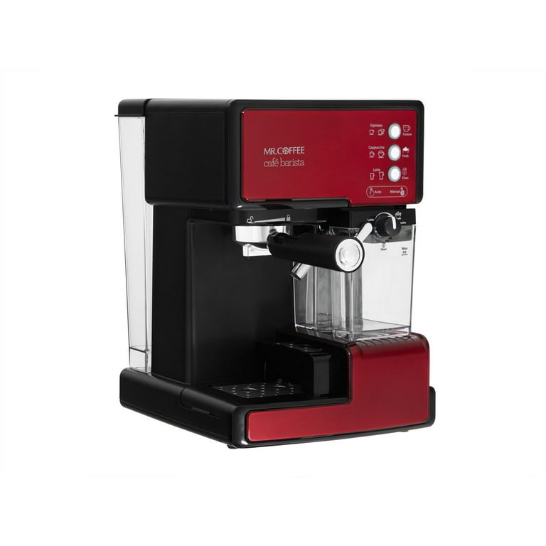 Mr. Coffee Caf 20 Oz Steam Automatic Espresso And Cappuccino Maker Red -  Office Depot