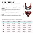 thumbnail image 2 of Kdxio Artistic Dewdrop Rose Print Women's 2 Piece High Waisted Wrap Spaghetti Strap Summer Swimsuit Bikini Set-Medium, 2 of 5
