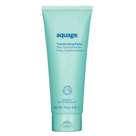 4 oz , Aquage Transforming Paste hair beauty, Pack of 1 w/ Sleekshop Pink Comb
