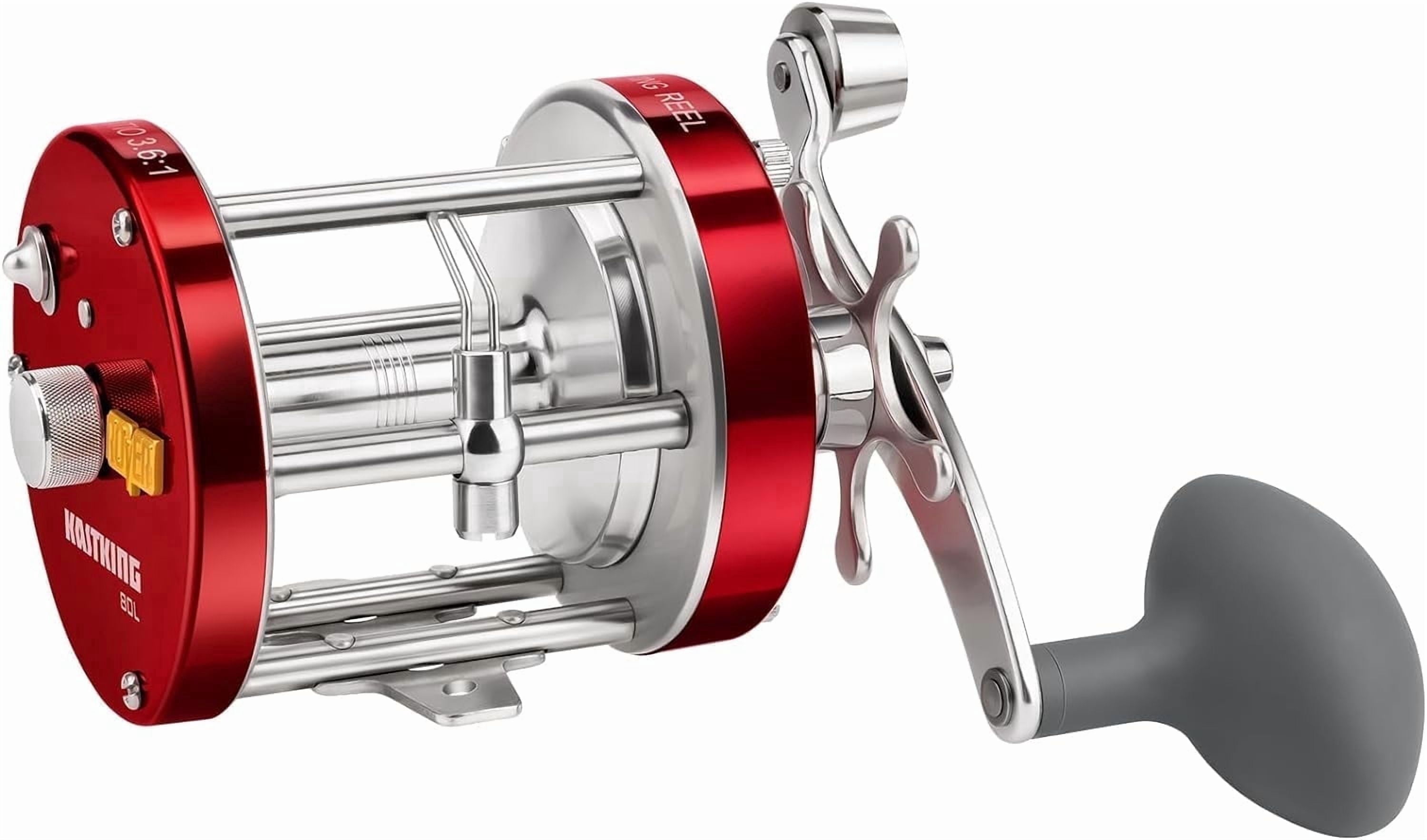 KastKing Left Round Baitcasting Fishing Reel,Salmon/Steelhead- Rover-4000