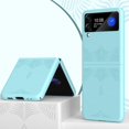 thumbnail image 1 of Étui Compatible avec Samsung Galaxy Z Flip 3, Couverture en Cuir Pu Embossée, 1 of 3